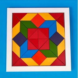 Mosaico de Rombos y Triángulos